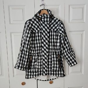 ANORAK Monochrome Checkered Outerwear